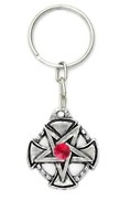 Chaveiro pentagrama invertido templario