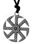  Pingente Kolovrat  Viking Runico Nrdico Odins Wheel