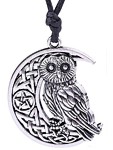Coruja Lua Celta Viking Nrdico