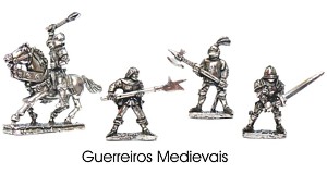 Guerreiros Medievais miniaturas rpg