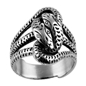 Anel  Serpentes Entrala�adas