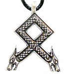  Pingente  Viking Runico Nrdico Runa Odal 