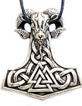 Colar Martelo De Thor Nrdico Viking Ram 