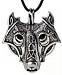 	Colar Nrdico Viking Cabea De Lobo Fenrir