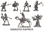Esqueletos Guerreiros miniaturas rpg