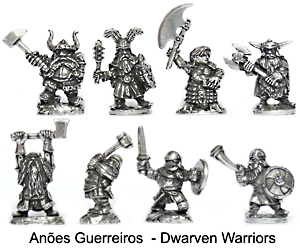 Anes Guerreiros miniaturas rpg
