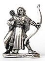 miniatura rpg  Elfo arqueiro com capa