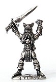 miniatura rpg aventureiro com chapel lobo