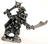 miniatura rpg Orc-Cara-de-Porco Maa Espada